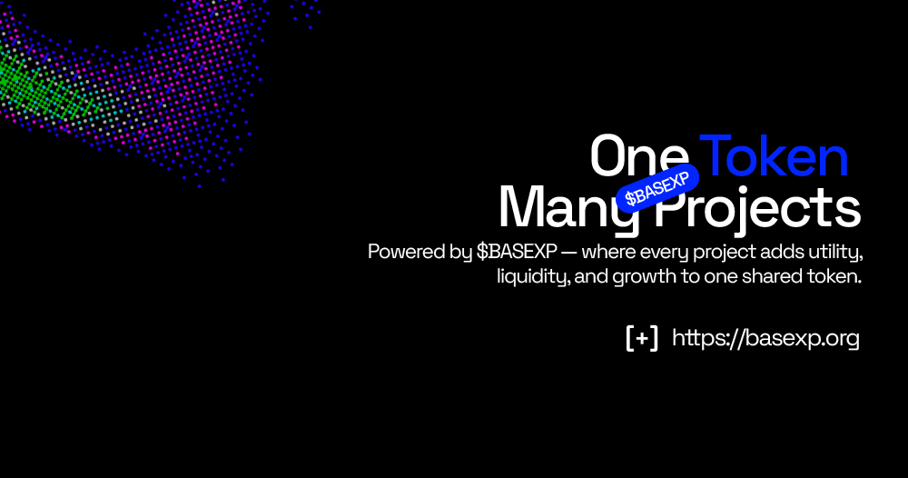 BaseXP Animated Banner - One Token, Multiple Projects, Endless Rewards