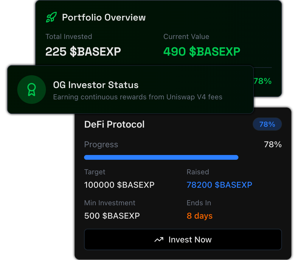 Early Investor Rewards Interface