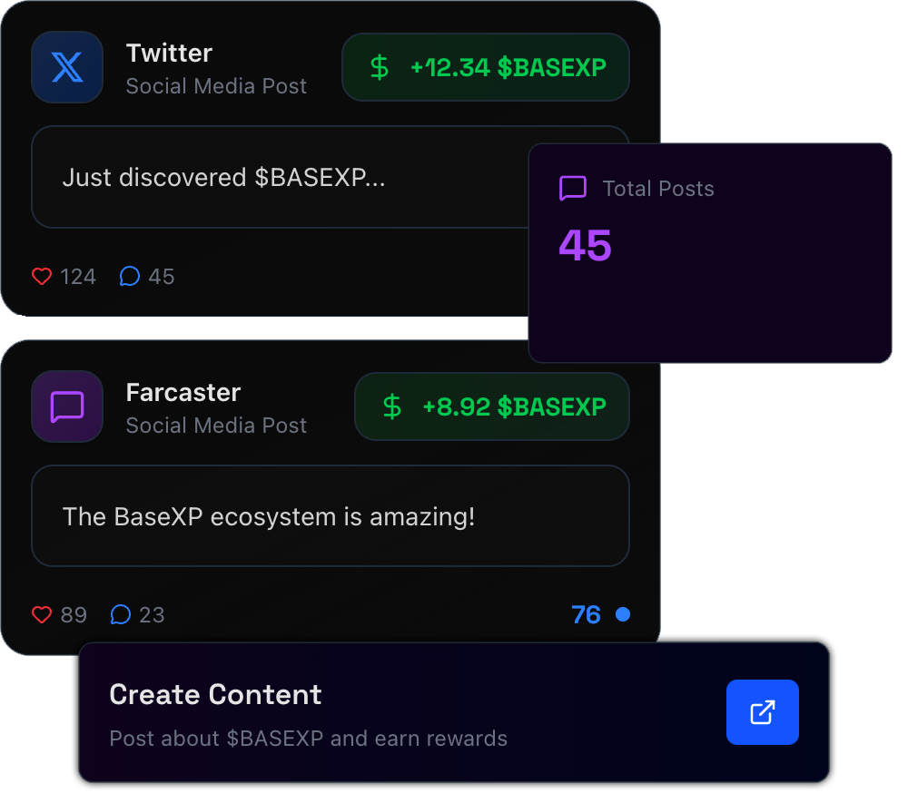 Social Engagement Rewards Interface